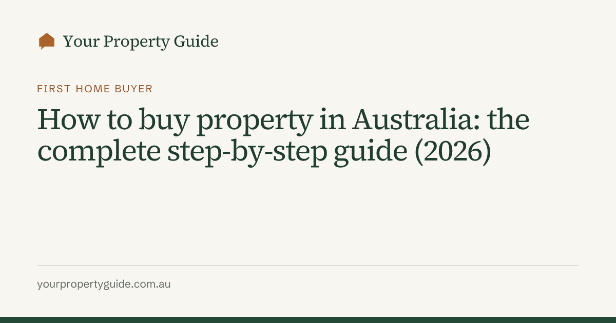 How to buy property in Australia: the complete step-by-step guide (2026 ...