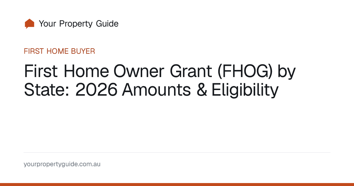 First Home Owner Grant (FHOG) by State: 2026 Amounts & Eligibility ...