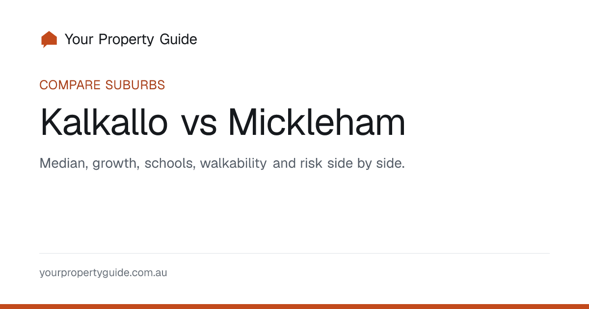 Kalkallo vs Mickleham: Property Prices, Schools & Market Data 2026 ...