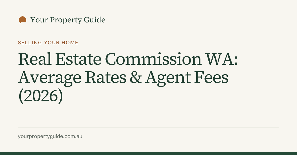 Real Estate Commission WA: Average Rates & Agent Fees (2026) | Your ...