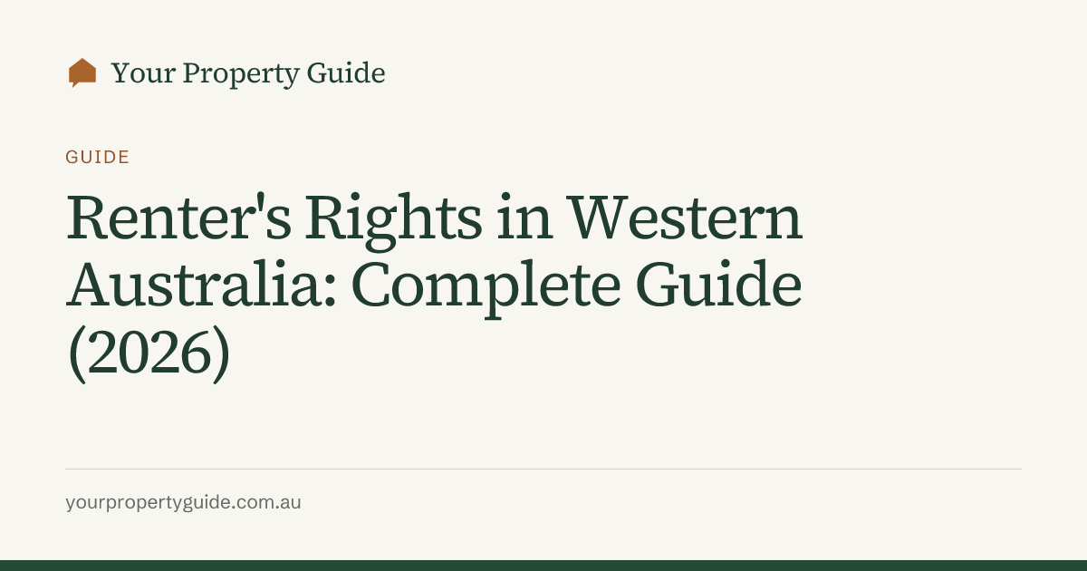 Renter's Rights in Western Australia: Complete Guide (2026) | Your ...