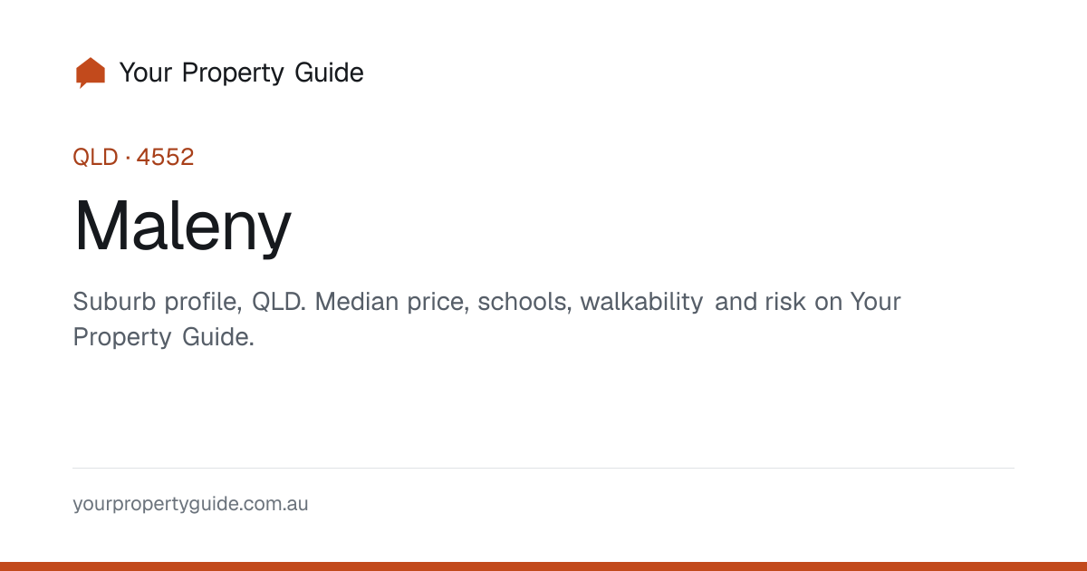 Maleny Postcode 4552 (QLD) — Suburb Profile & Median Price | Your ...