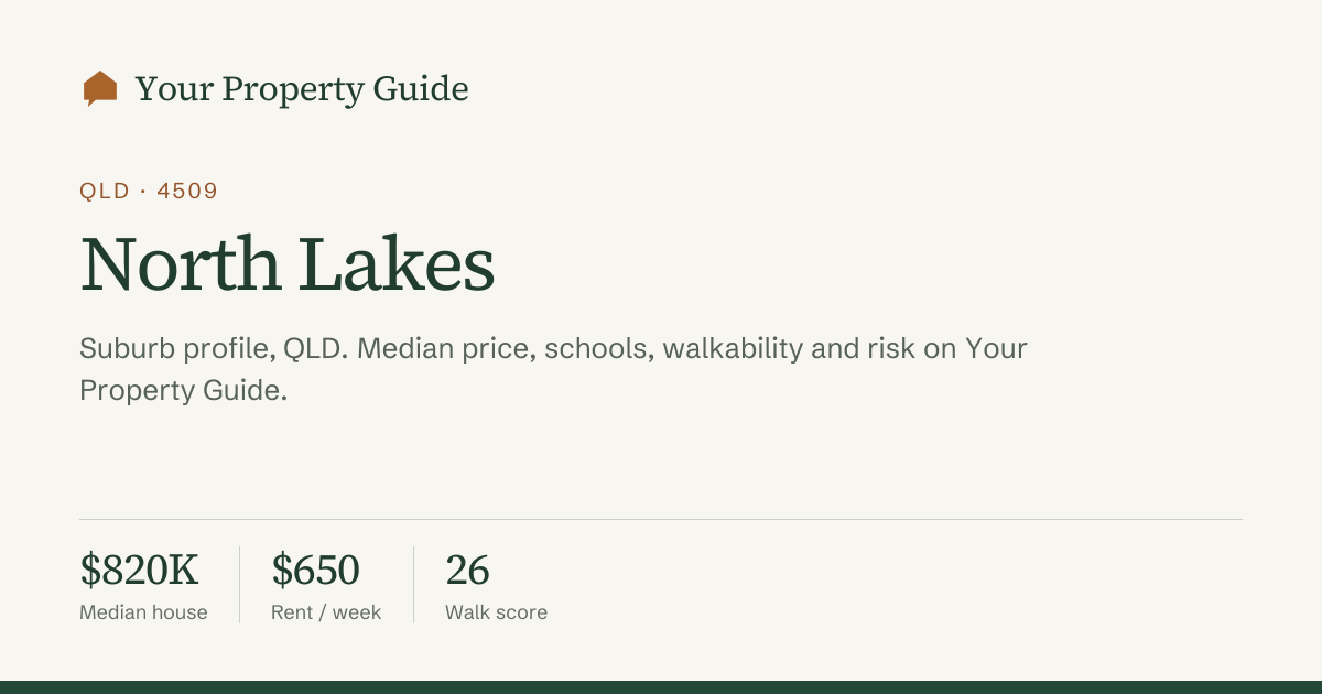 North Lakes Postcode 4509 (QLD) — Suburb Profile & Median Price | Your ...